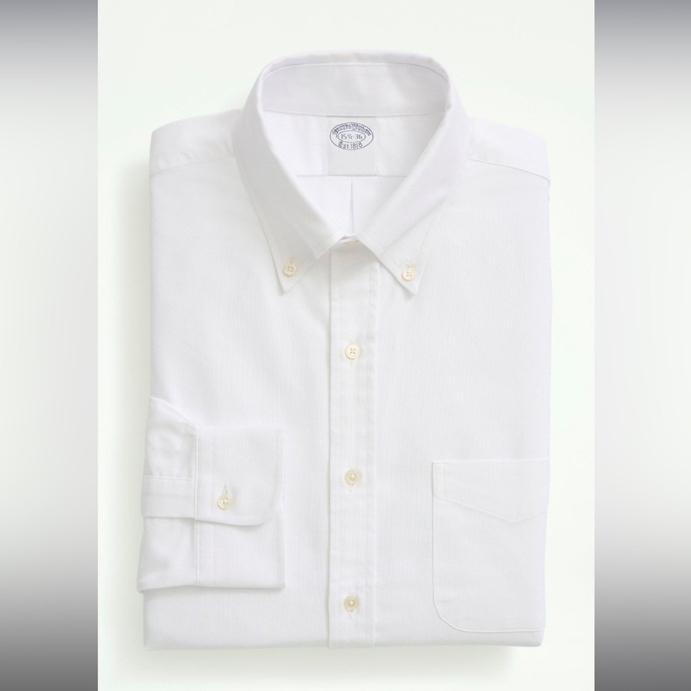 Brooks Brothers White Button Down Oxford